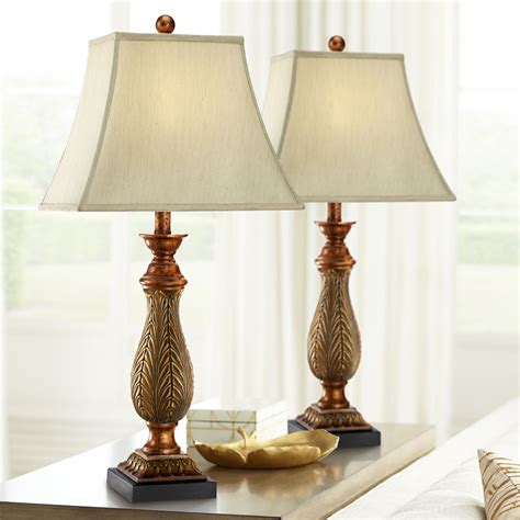 Decorate and illuminate your room with this Better Homes and Gardens 4-Piece Lamp Set. The matching set includes one 59-inch (149.86 centimeters) floor lamp, two 27.25-inch (69.21 centimeters) table lamps, and one 17.5-inch (44.45 centimeters) accent lamp.